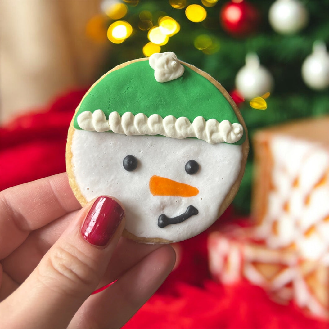 Shortbread Snowman Cookie